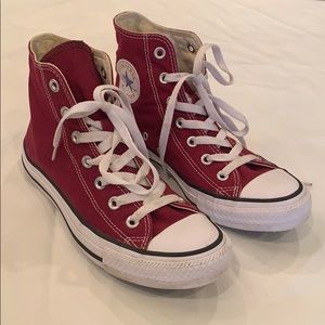 Converse all star high top Maroon canvas skater